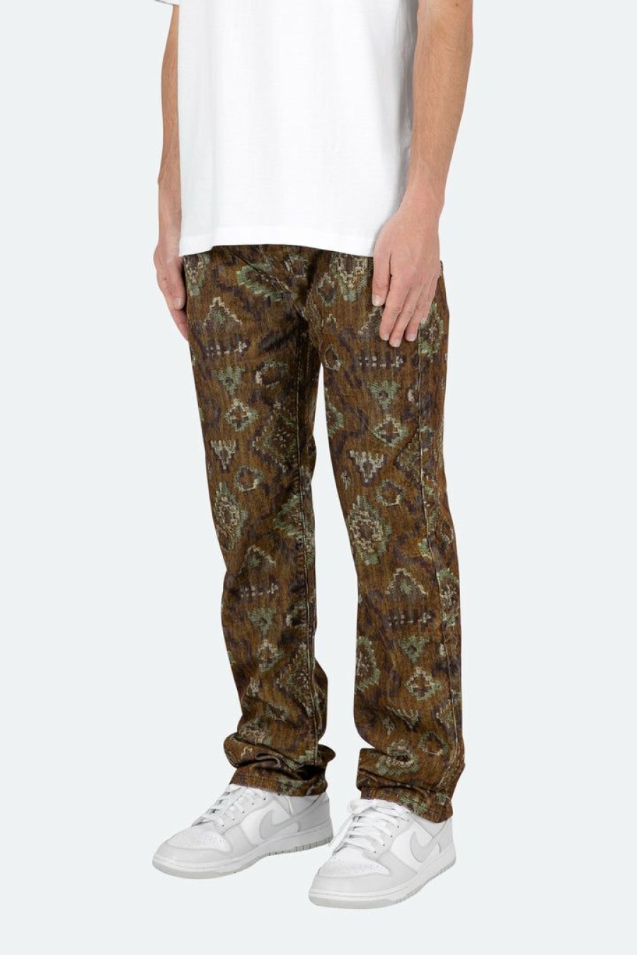 MNML Contrast Bootcut Sweatpants Tree Camo